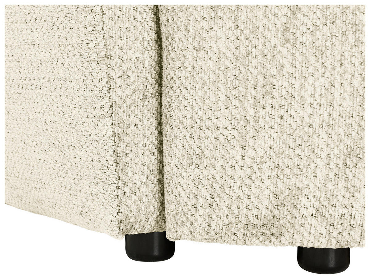 SCHLAFSOFA  mit Stoffauswahl, Liegefunktion, Schlafen auf Sitzhöhe, Rücken echt Chenille Greige  - Greige/Schwarz, KONVENTIONELL, Kunststoff/Textil (238/74/107cm) - Carryhome