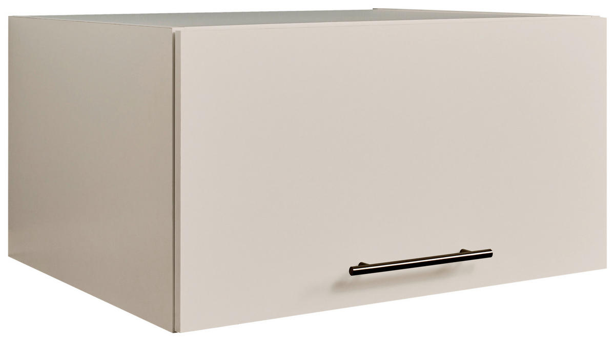 AUFSATZSCHRANK 67,5/38/67,5 cm  - Kaschmir/Schwarz, Design, Holzwerkstoff/Metall (67,5/38/67,5cm)