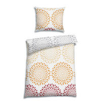 BETTWÄSCHE Seersucker 140/200 cm  - Orange/Weiß, Basics, Textil (140/200cm) - Florella