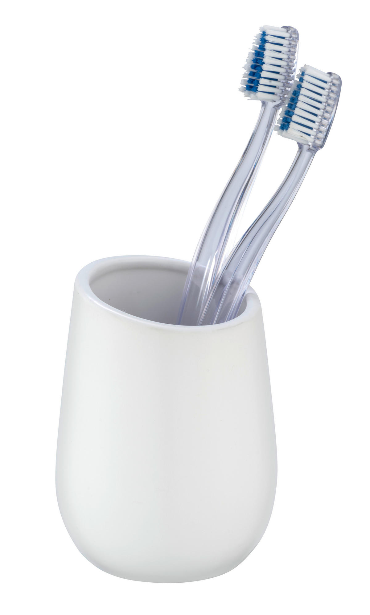 ZAHNPUTZBECHER Keramik  - Weiß, Basics, Keramik (8/11/8cm) - Wenko