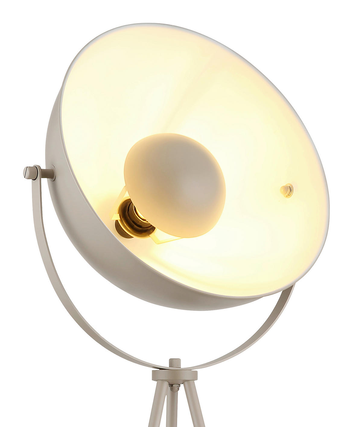 STEHLEUCHTE Timo 56/138,8 cm   - Sandfarben, LIFESTYLE, Metall (56/138,8cm) - Globo