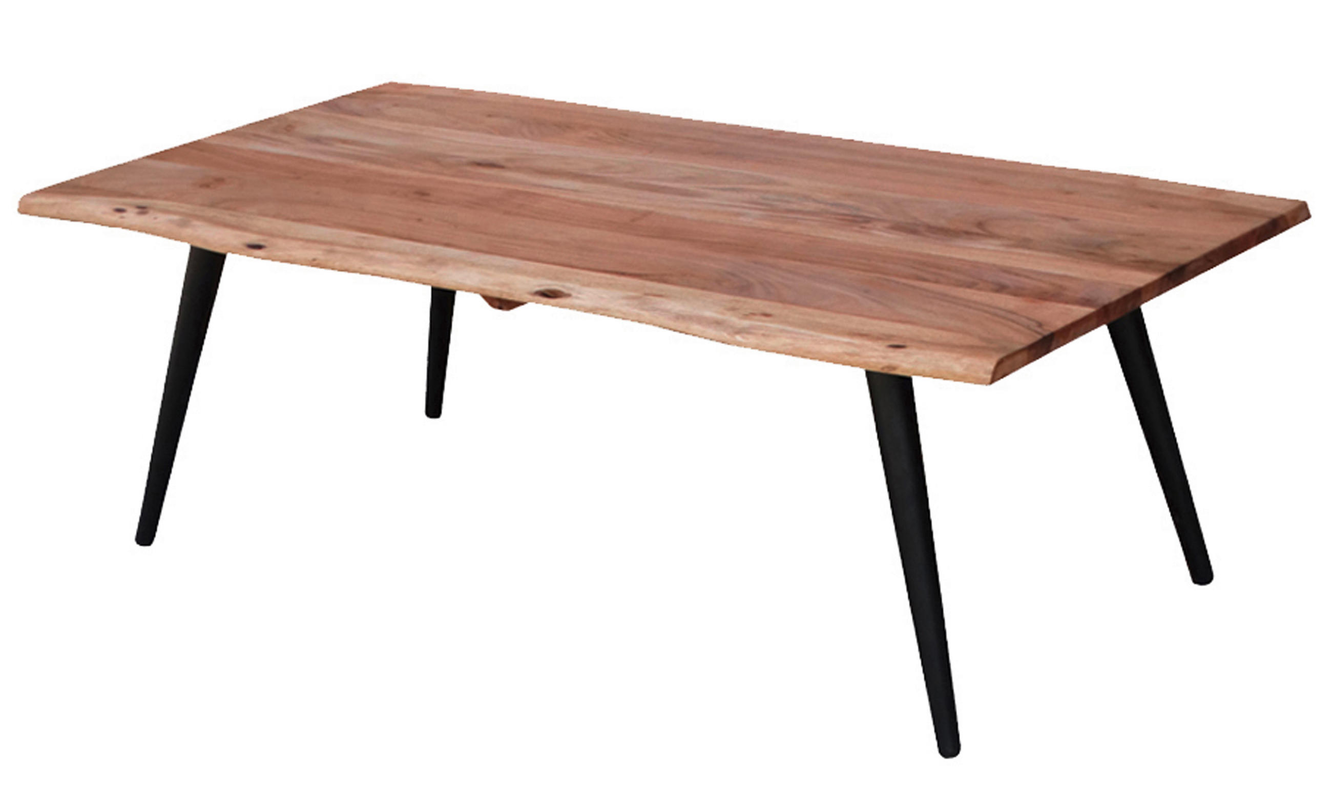 KLUB STOLIĆ crna, boje bagrema drvo, metal - boje bagrema/crna, Design, drvo/metal (135/45/70cm) - Ambia Home