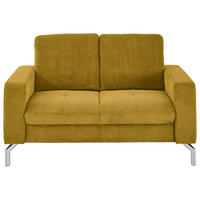 2-SITZER-SOFA  in Feincord Hellgrün  - Chromfarben/Hellgrün, Design, Textil/Metall (142/87/105cm) - Beldomo Style