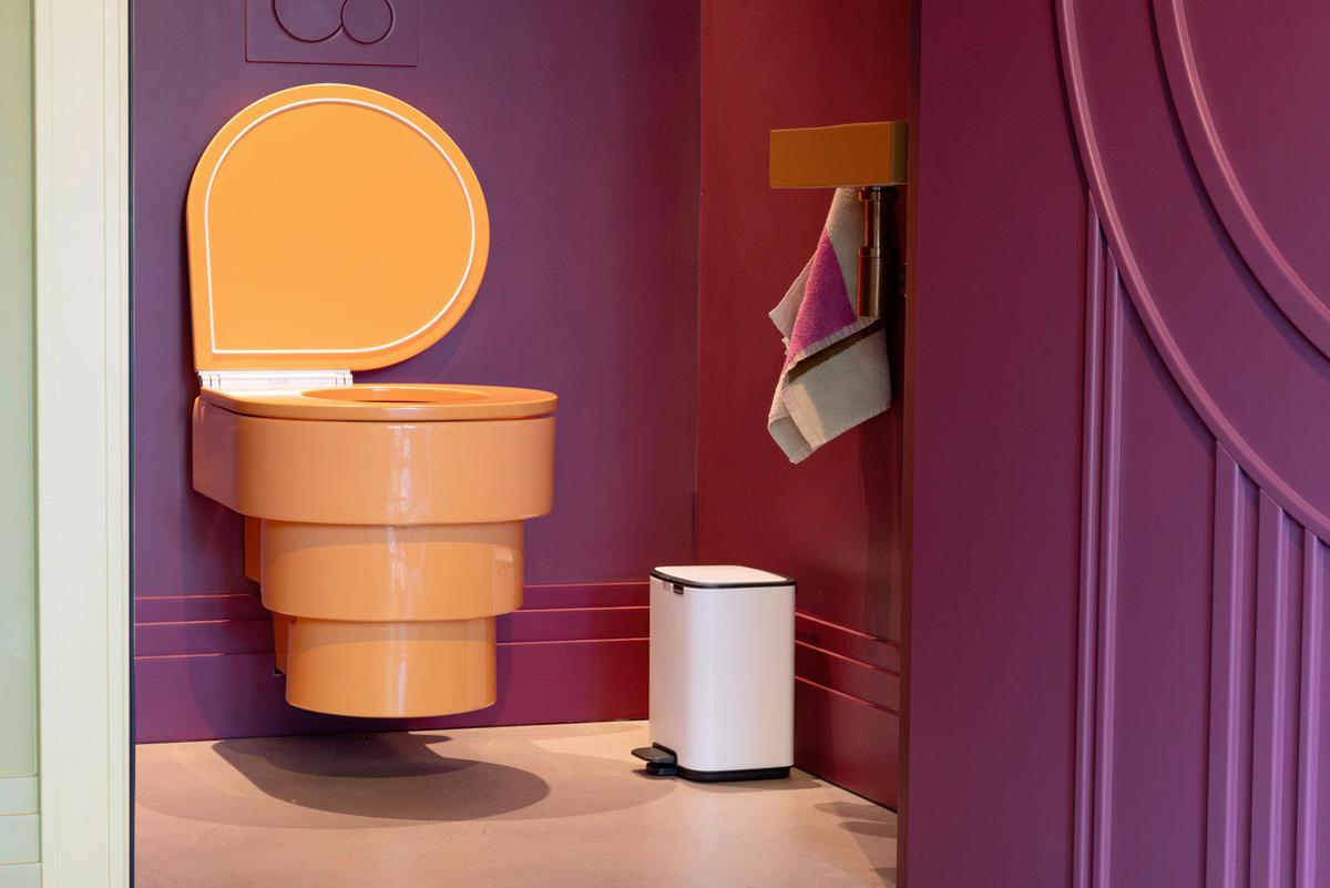 KANTA SA PAPUČICOM  4 l   - bela/antracit, Konvencionalno, metal/plastika (20/26,8/20,5cm) - Brabantia