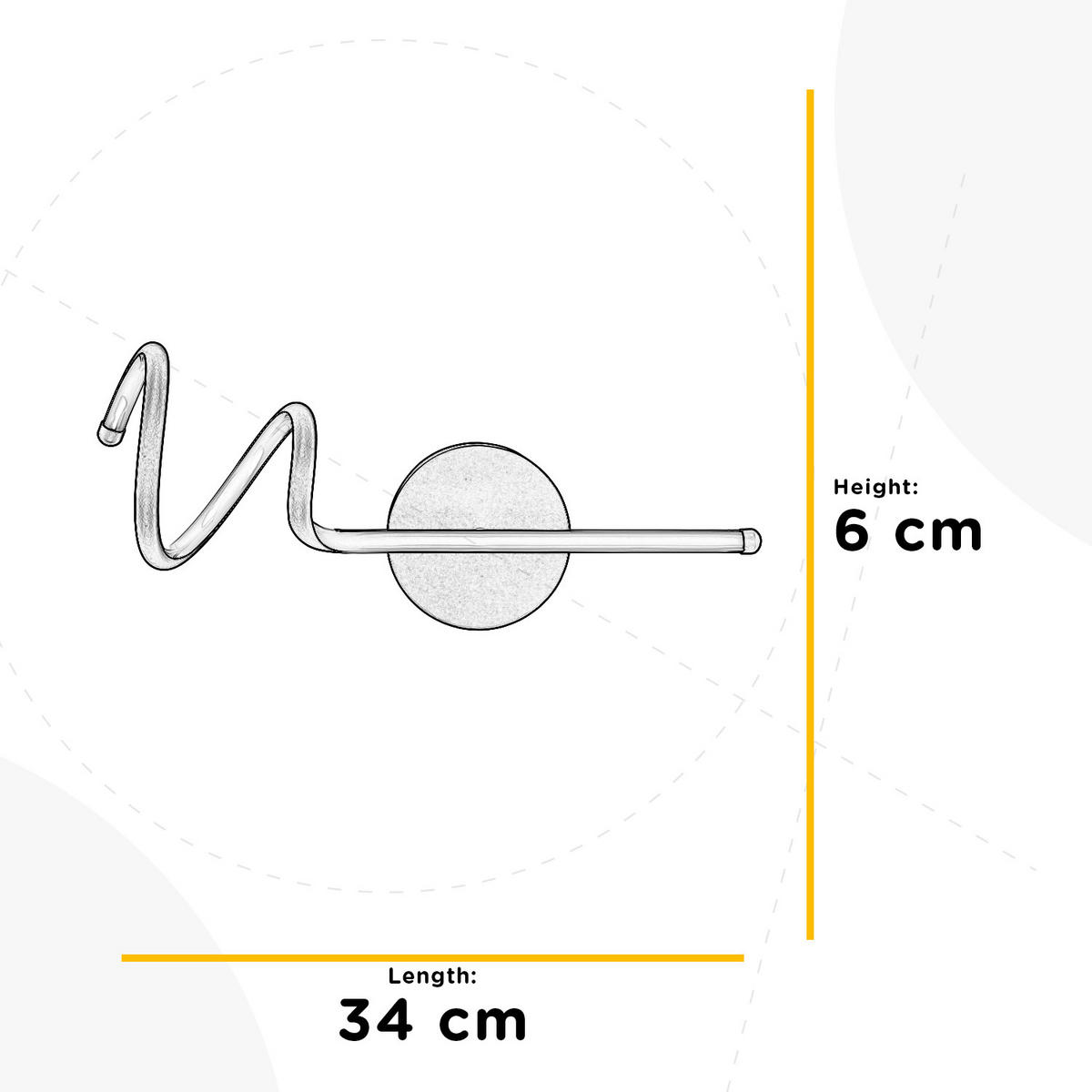 LED-WANDLEUCHTE 5061 TWIST 20/16/48 cm   - Schwarz Hochglanz, Design, Metall (20/16/48cm)