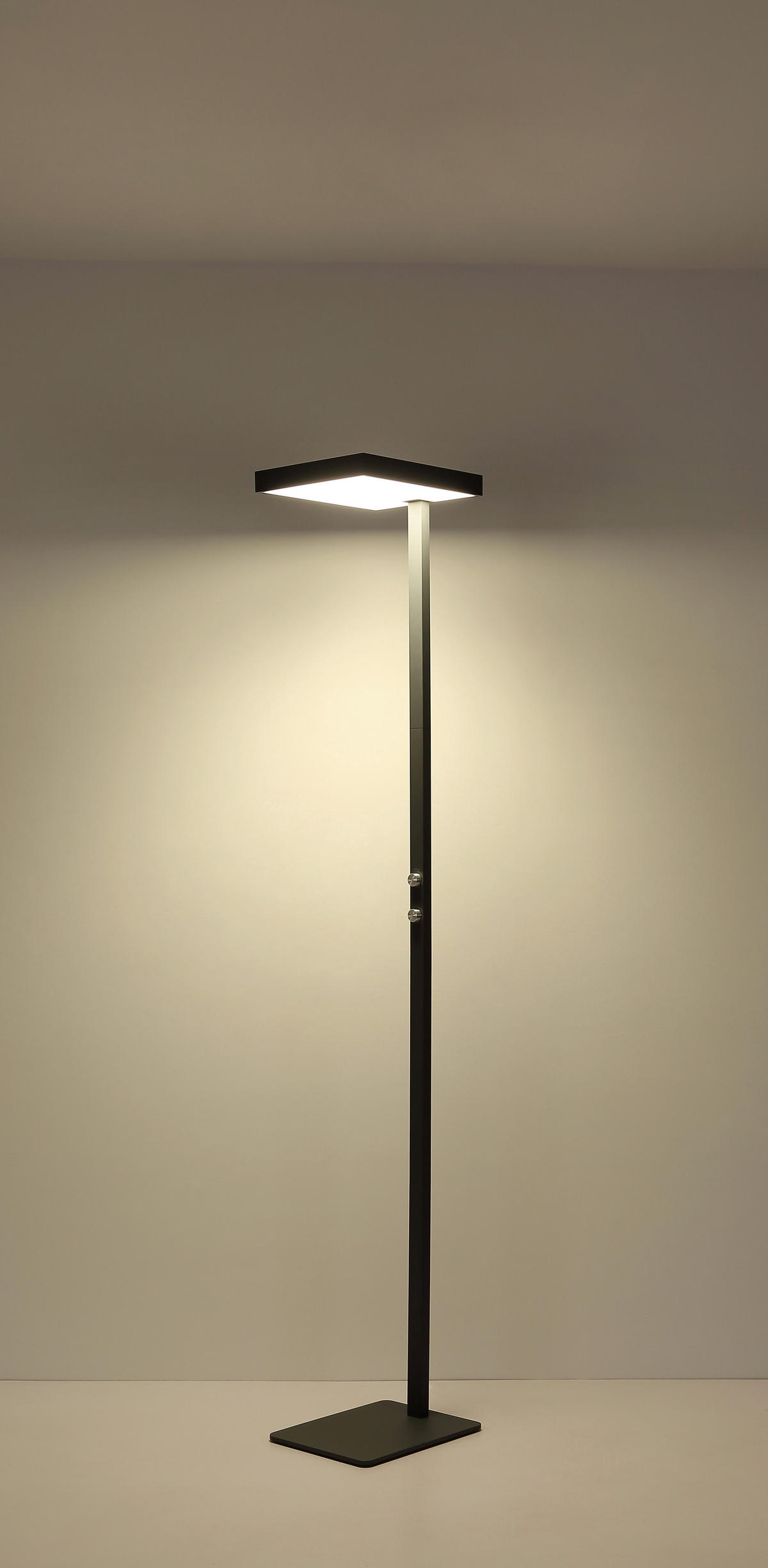 LED-STEHLEUCHTE 40/28/184,8 cm    - Klar/Silberfarben, Design, Kunststoff/Metall (40/28/184,8cm) - Globo