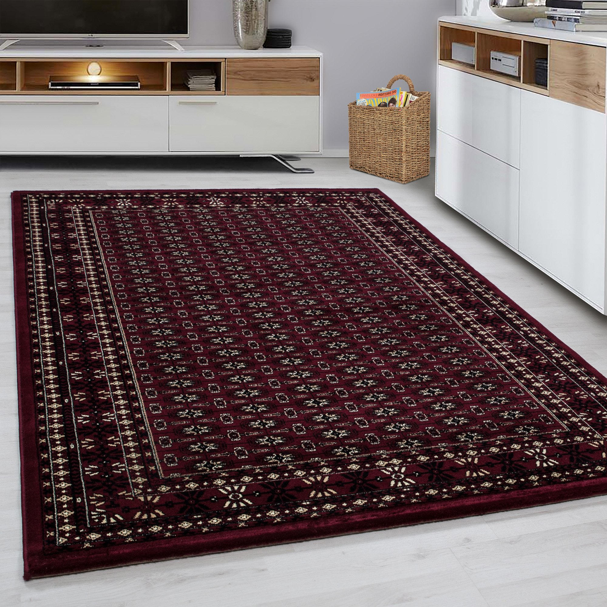 VÄVD MATTA 80/150 cm Marrakesh  - mörkröd, Klassisk, textil (80/150cm) - Esposa