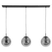 PENDELLEUCHTE  25/40-150/120 cm   - Schwarz, Trend, Glas/Metall (25/40-150/120cm)
