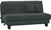SCHLAFSOFA Flachgewebe Dunkelgrau  - Dunkelgrau/Schwarz, Design, Textil/Metall (160/85/100cm) - Carryhome