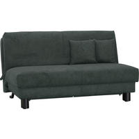 SCHLAFSOFA Flachgewebe Dunkelgrau  - Dunkelgrau/Schwarz, Design, Textil/Metall (160/85/100cm) - Carryhome