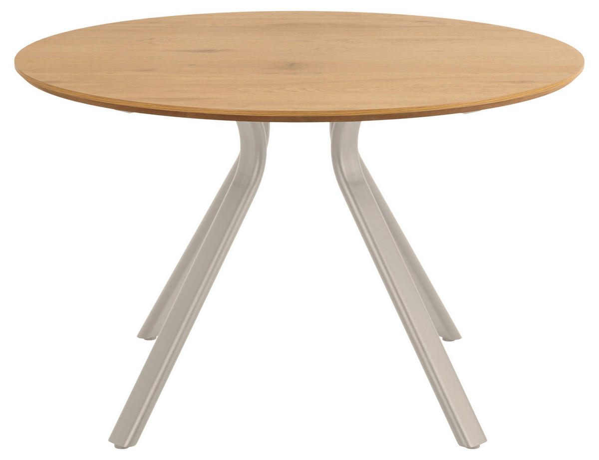 TRPEZARIJSKI STO  siva, boja hrasta   - siva/boja hrasta, Moderno, metal/pločasti materijal - Carryhome