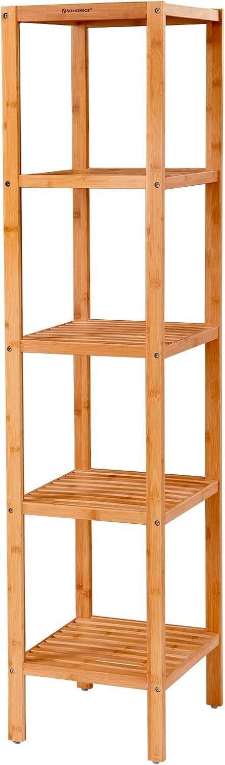 XXXL REGÁL DO KOUPELNY, bambus, přírodní barvy