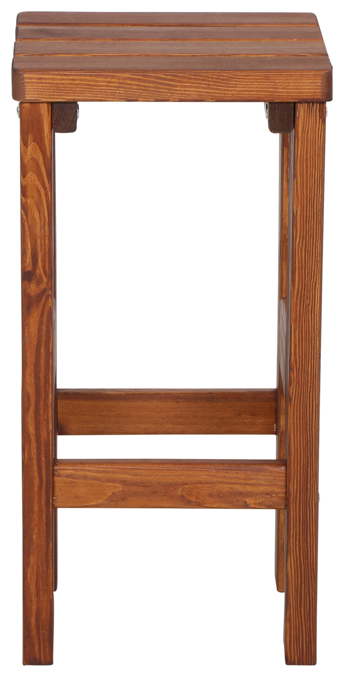 BARHOCKER in Braun  - Braun, Basics, Holz (39/76/39cm) - Gardenson