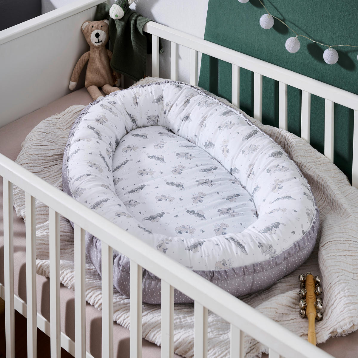 KUSCHELNEST Kleiner Drache    - Grau, Basics, Textil (85/55/12cm) - Patinio