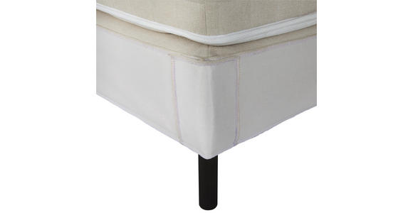 Boxspringbett mit Kontinental Matratze 180x200 Domino - Beige, KONVENTIONELL, Holz (180/200cm) - James Wood