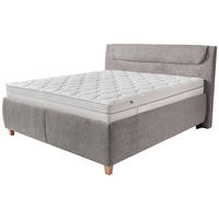 KÁRPITOZOTT ÁGY 180/200 cm  szürke  - szürke, Basics, textil/fa (180/200cm) - Esposa