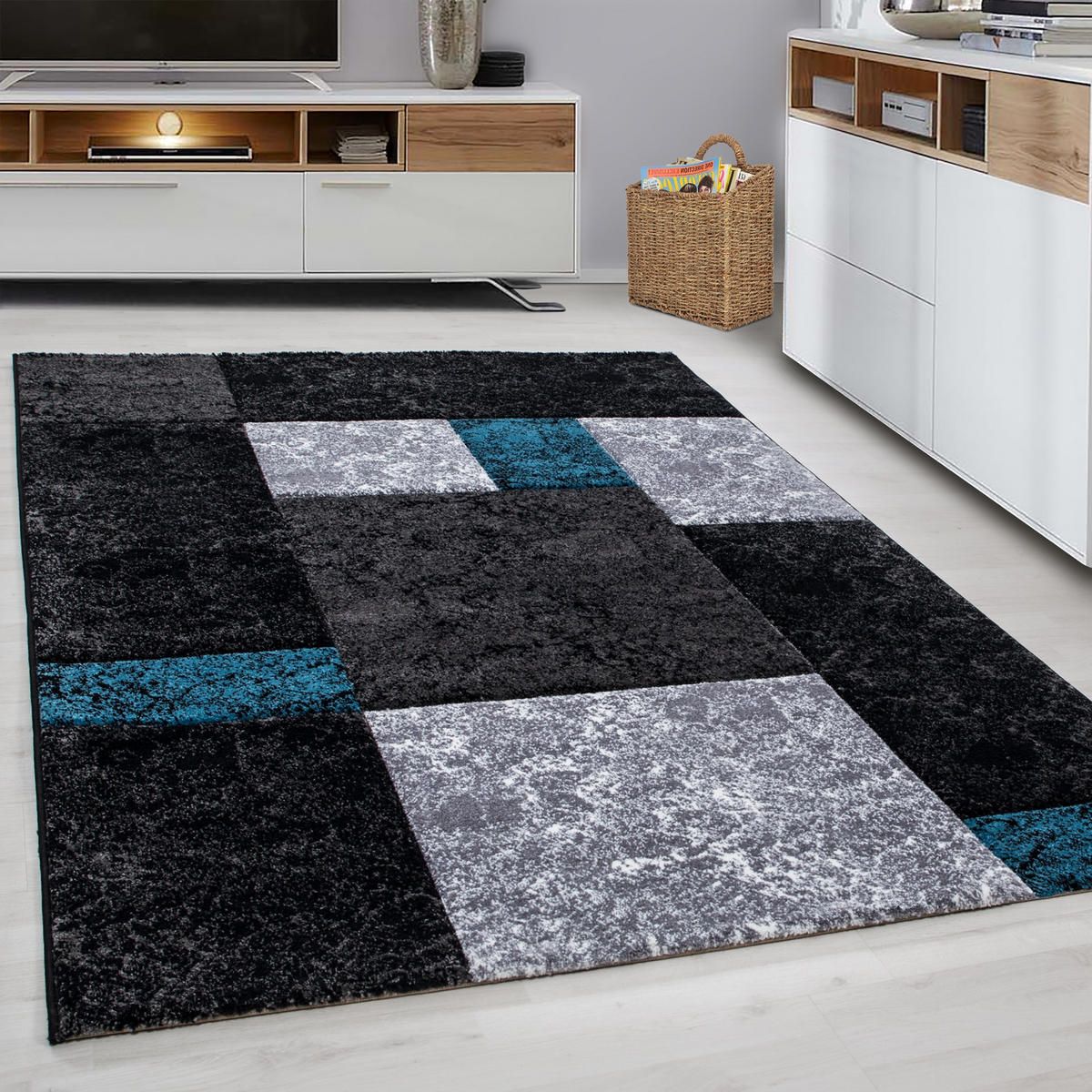 WEBTEPPICH 160/230 cm Hawaii 1330 Türkis  - Türkis, KONVENTIONELL, Textil (160/230cm)