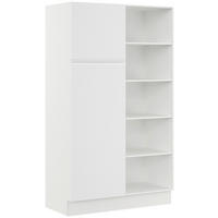 MEHRZWECKSCHRANK 120/206,2/58 cm  - Weiss, Basics, Holzwerkstoff (120/206,2/58cm) - Impuls