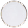 DECKENLEUCHTE  45/13 cm    - Beige/Weiß, MODERN, Kunststoff/Textil (45/13cm) - Novel