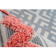 FLACHWEBETEPPICH 160/230 cm Grau, Koralle  - Koralle/Grau, Design, Textil (160/230cm) - Novel