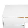 SCHREIBTISCH 140/60/76 cm  in Weiß, Eichefarben  - Eichefarben/Weiß, MODERN, Holzwerkstoff (140/60/76cm) - Venda