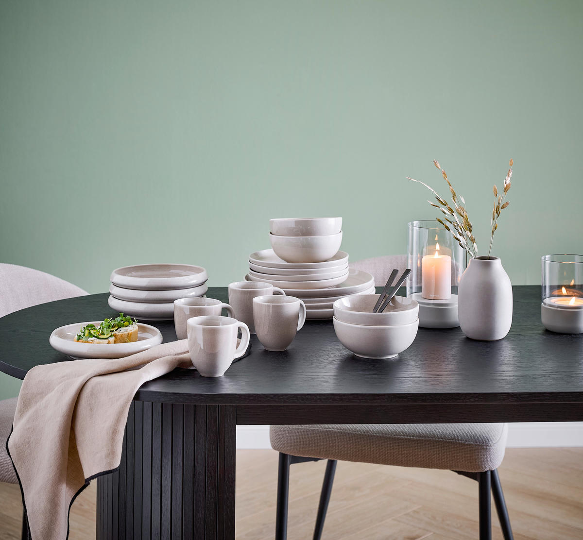 KOMBISERVICE Beige Canju 20-teilig 4 Personen  - Beige, LIFESTYLE, Keramik - Blomus