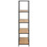 REGAL in 77/150/35 cm Eichefarben - Eichefarben/Schwarz, Trend, Holzwerkstoff/Metall (77/150/35cm) - Carryhome REGAL in 77/150/35 cm Eichefarben - Eichefarben/Schwarz, Trend, Holzwerkstoff/Metall (77/150/35cm) - Carryhome