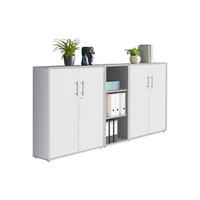 AKTENSCHRANK 213/114/33 cm  - Weiß/Grau, MODERN, Holzwerkstoff (213/114/33cm) - MID.YOU