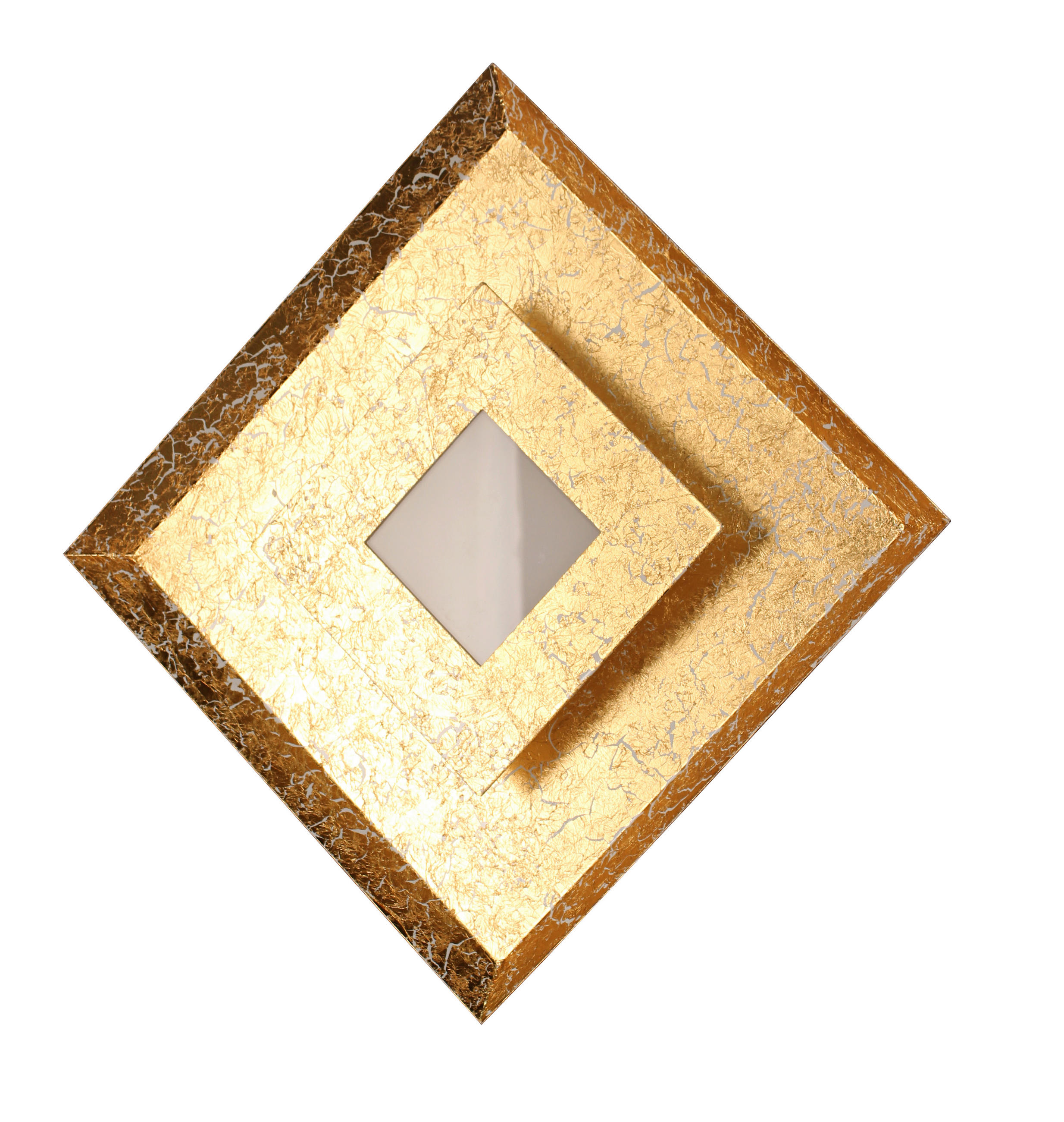 LED-WANDLEUCHTE Window 32/5,5/32 cm   - Goldfarben, Basics, Metall (32/5,5/32cm)