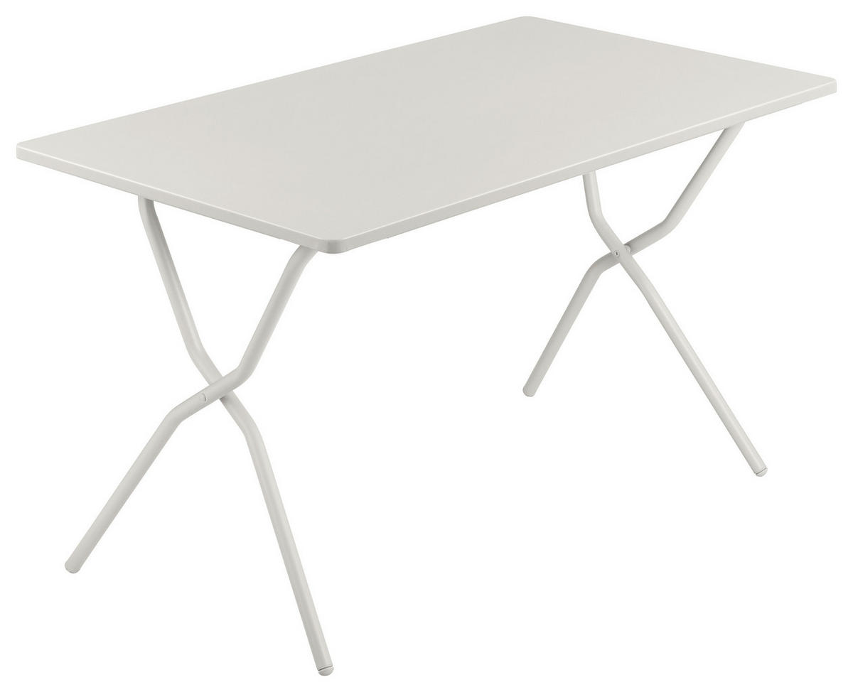 GARTENKLAPPTISCH 120/70/72 cm Metall rechteckig  - Beige, Basics, Metall (120/70/72cm) - Lafuma Mobilier