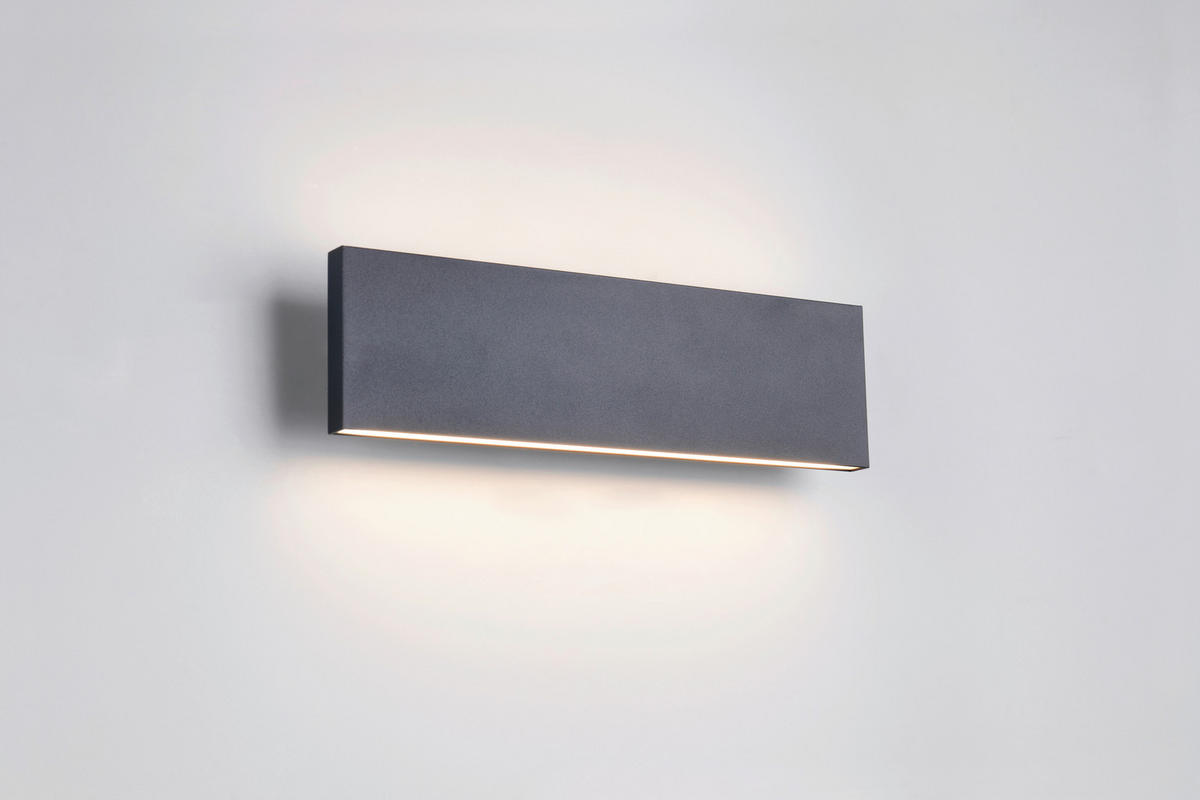 LED-WANDLEUCHTE 28/4,5/8 cm  - Schwarz, Design, Kunststoff/Metall (28/4,5/8cm) - Novel