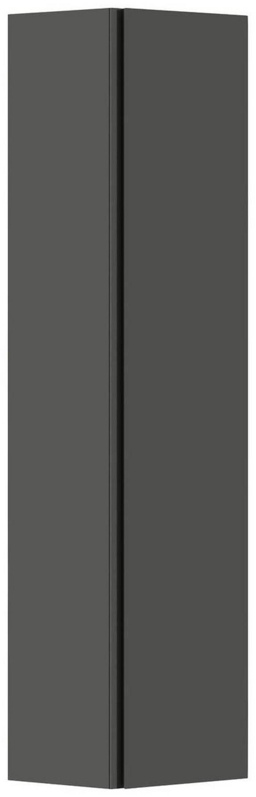 GARDEROBENSCHRANK Gardasee  in 40/165/33 cm  - Anthrazit, Design, Holzwerkstoff (40/165/33cm) - Moderano