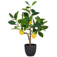 KUNSTPFLANZE 48 cm  - Gelb/Schwarz, Basics, Kunststoff (48cm) - P & B