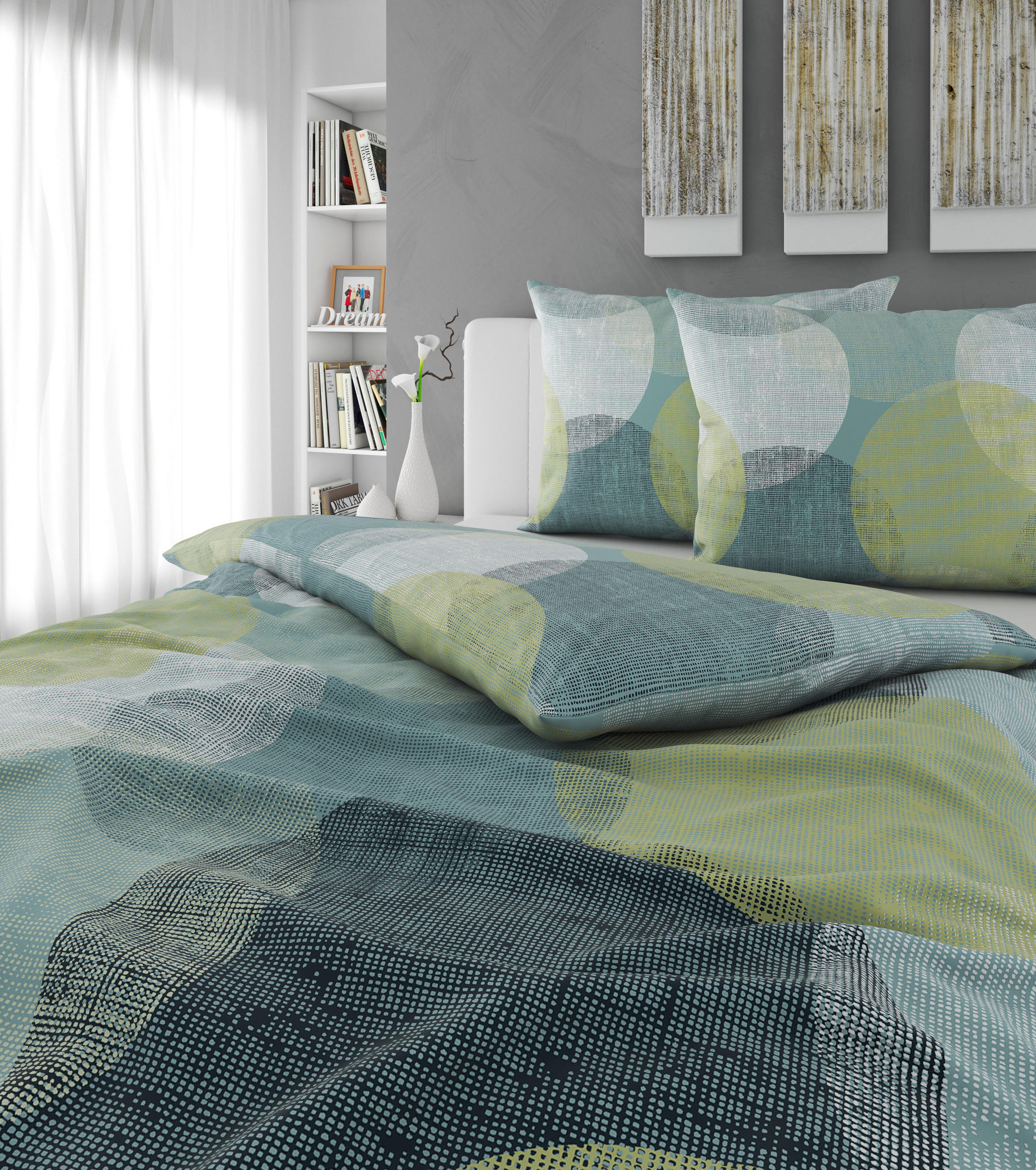 POVLEČENÍ, flanel, tyrkysová, 200/200 cm - tyrkysová, textil (200/200cm) - Esposa
