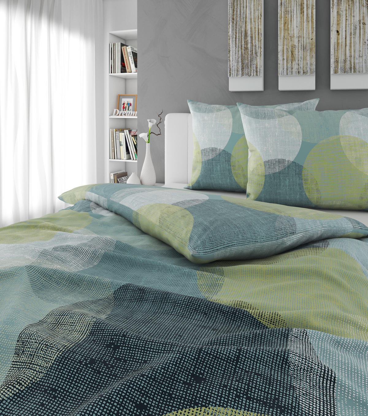 POVLEČENÍ, flanel, tyrkysová, 200/200 cm - tyrkysová, textil (200/200cm) - Esposa