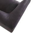 2-SITZER-SOFA Mikrofaser Anthrazit, Braun  - Anthrazit/Schwarz, KONVENTIONELL, Textil/Metall (165/79/85cm) - Carryhome