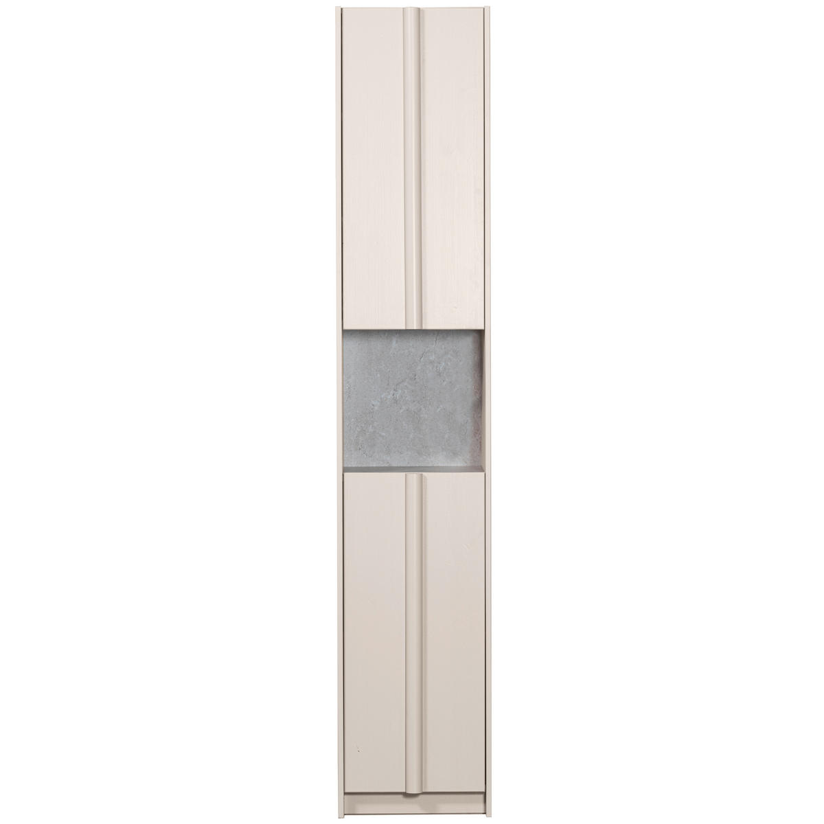 GARDEROBENSCHRANK Basu  in 40/210/42 cm  - Hellgrau, Design, Holz (40/210/42cm) - Livetastic