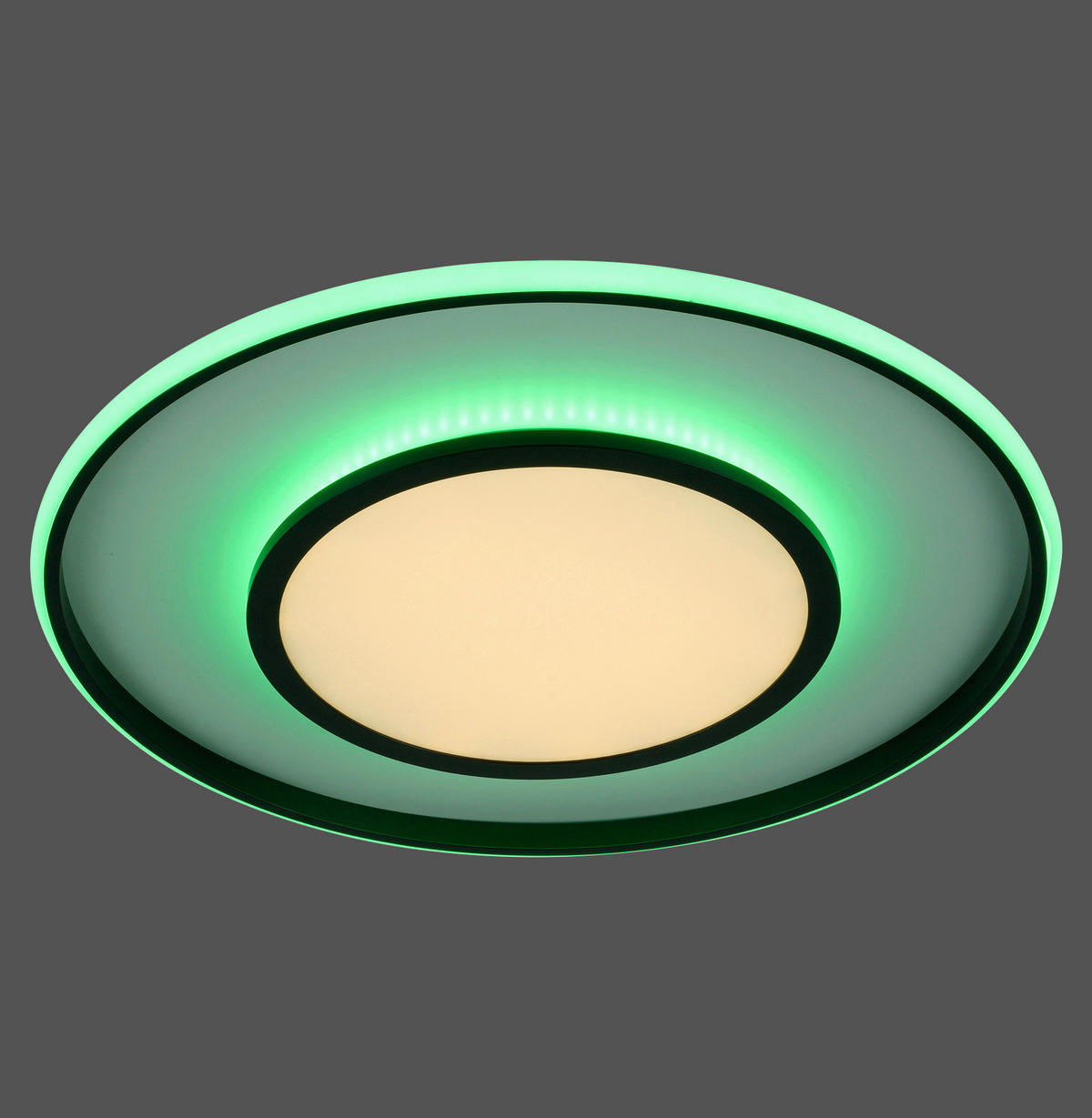 LED-DECKENLEUCHTE Arenda 60/10 cm   - Schwarz, Design, Kunststoff/Metall (60/10cm)