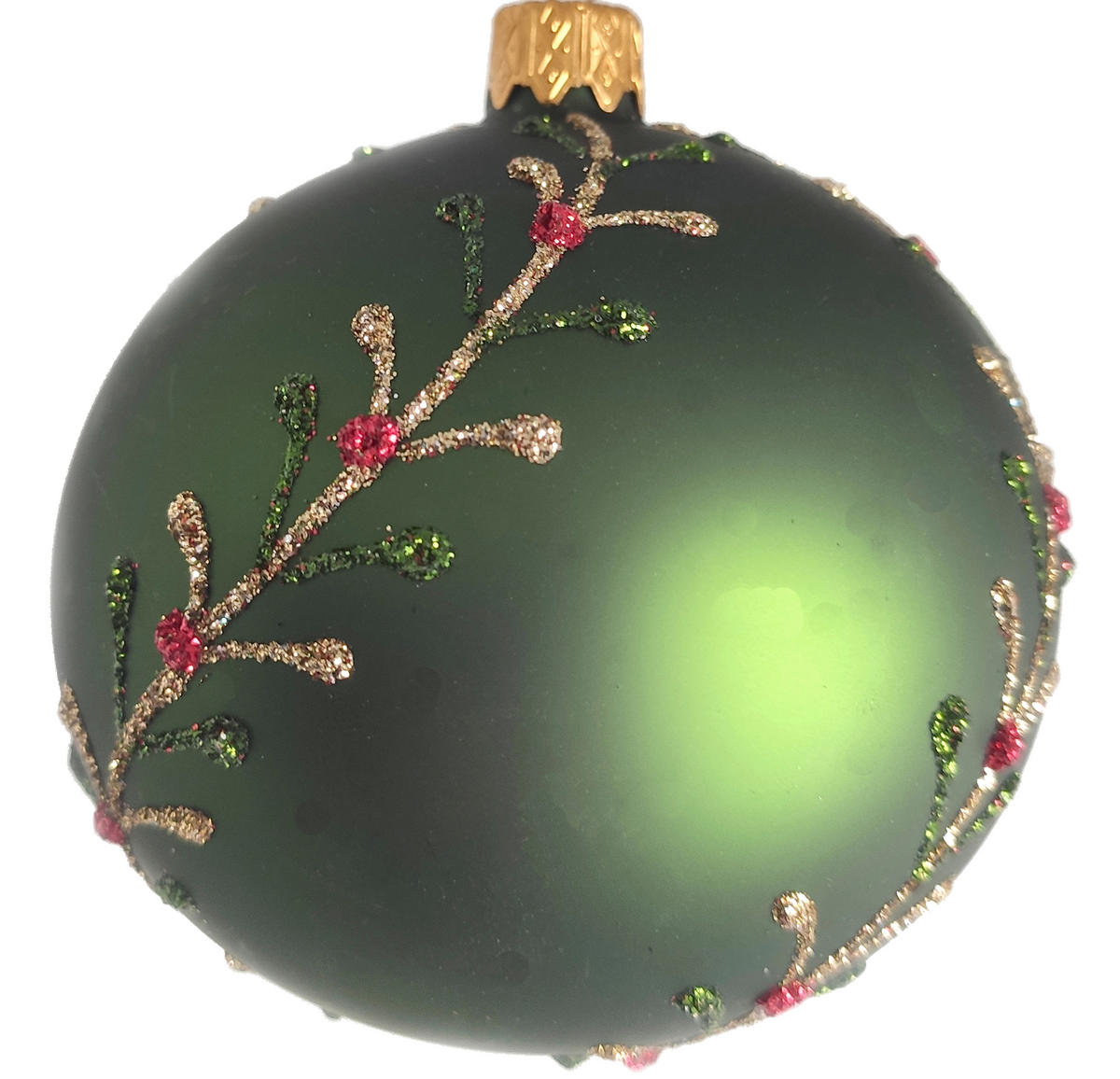 JULGRANSKULA 8 cm  - grön/guldfärgad, Lifestyle, metall/glas (8cm) - Best Price