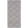 FLECKERLTEPPICH 60/120 cm Diamant Grey Grau  - Grau, Design, Textil (60/120cm) - Boxxx