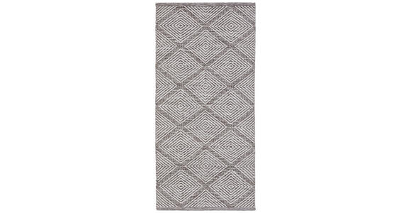 FLECKERLTEPPICH 60/120 cm Diamant Grey Grau  - Grau, Design, Textil (60/120cm) - Boxxx