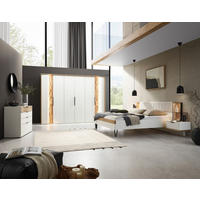 BETTANLAGE - Wildeiche/Anthrazit, Design, Holz/Textil (180/200cm) - Dieter Knoll