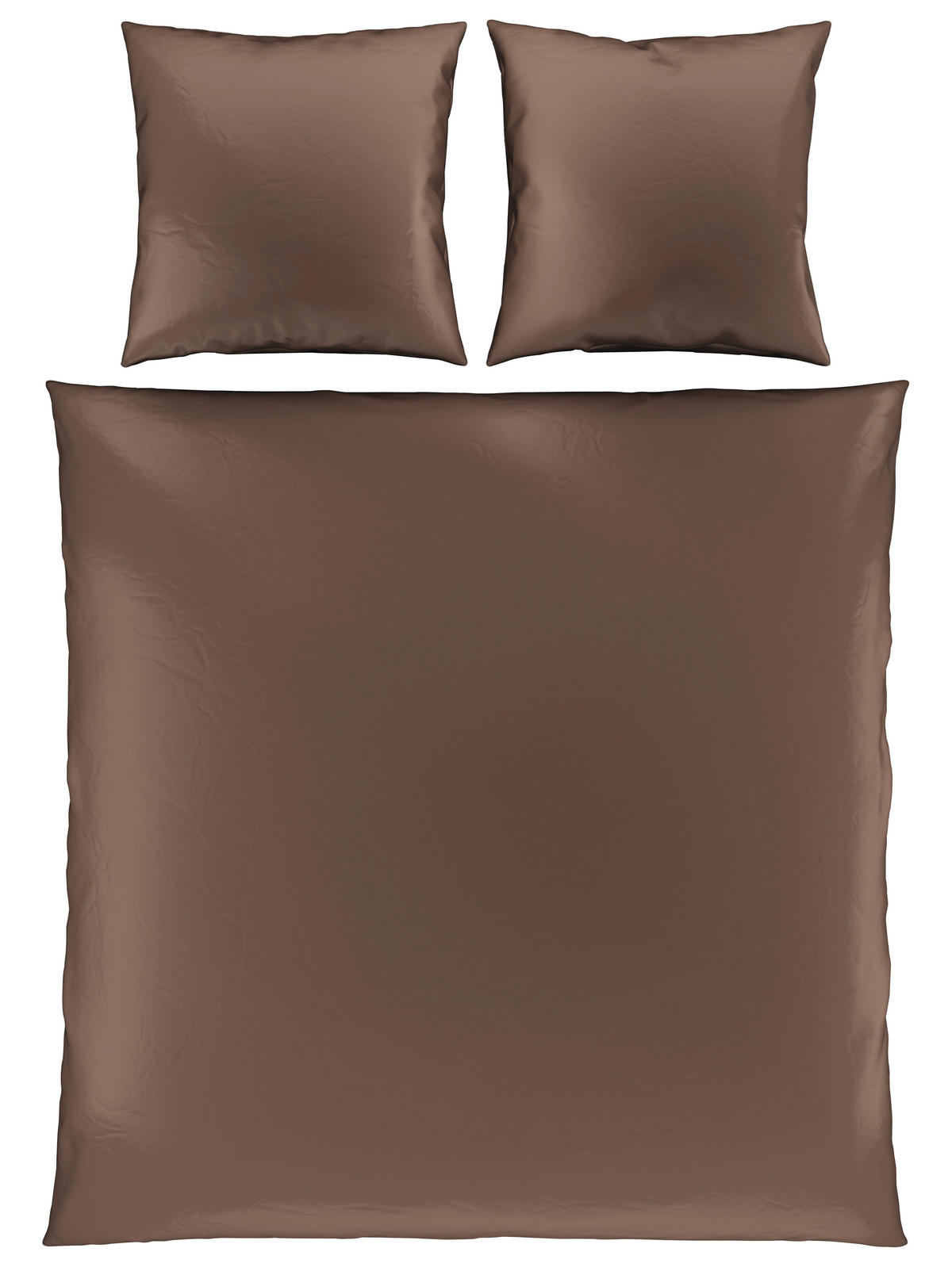 BETTWÄSCHE NIGIRI Satin 200/200 cm  - Cappuccino, Basics, Textil (200/200cm) - Bio:Vio