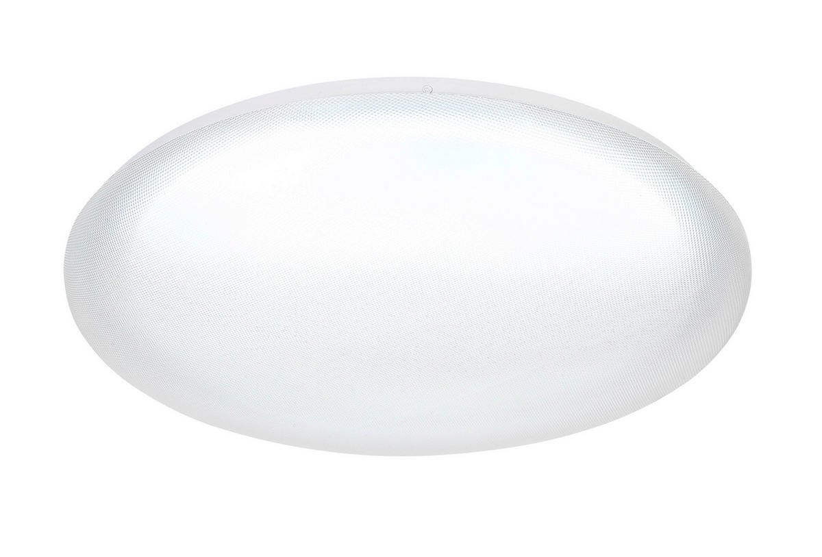 LED MENNYEZETI LÁMPA - áttetsző/fehér, Trend, műanyag/fém (50/8cm) - Novel