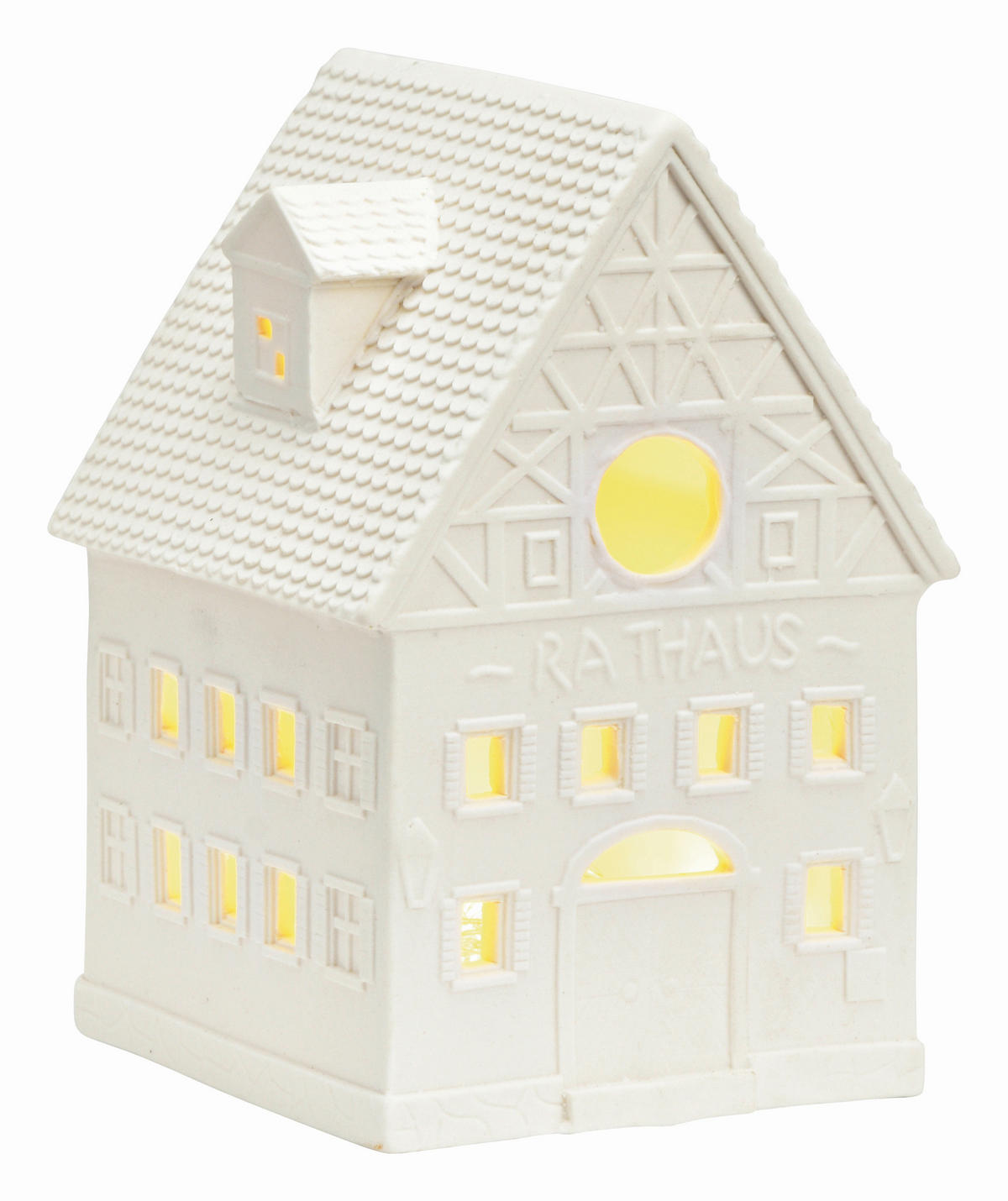 DEKOHAUS  - Weiß, Basics, Keramik (8/12/8cm)