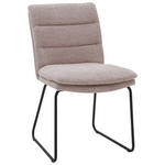 STUHL - Schwarz/Altrosa, Design, Textil/Metall (50/85/64cm) - Johann Jakob