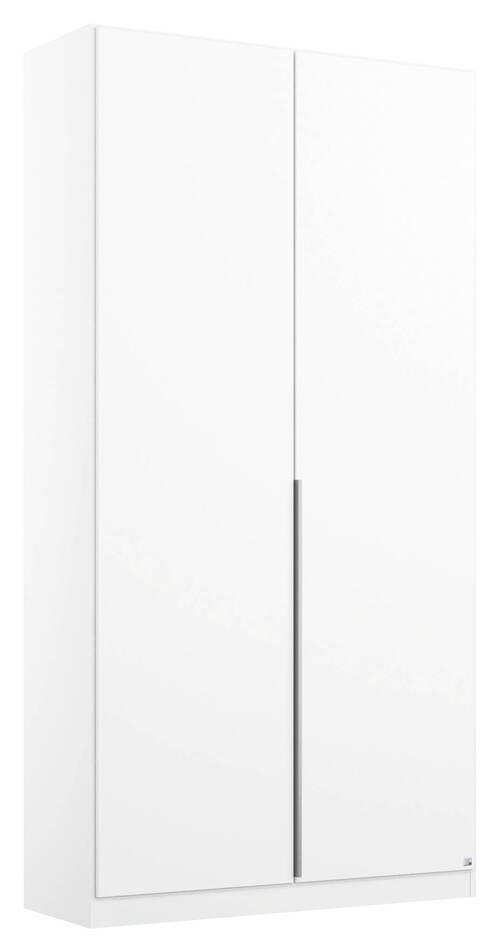 NYÍLÓAJTÓS SZEKRÉNY fehér  - alumínium színű/fehér, Modern, faalapú anyag/fém (91/229/54cm) - Rauch Möbel