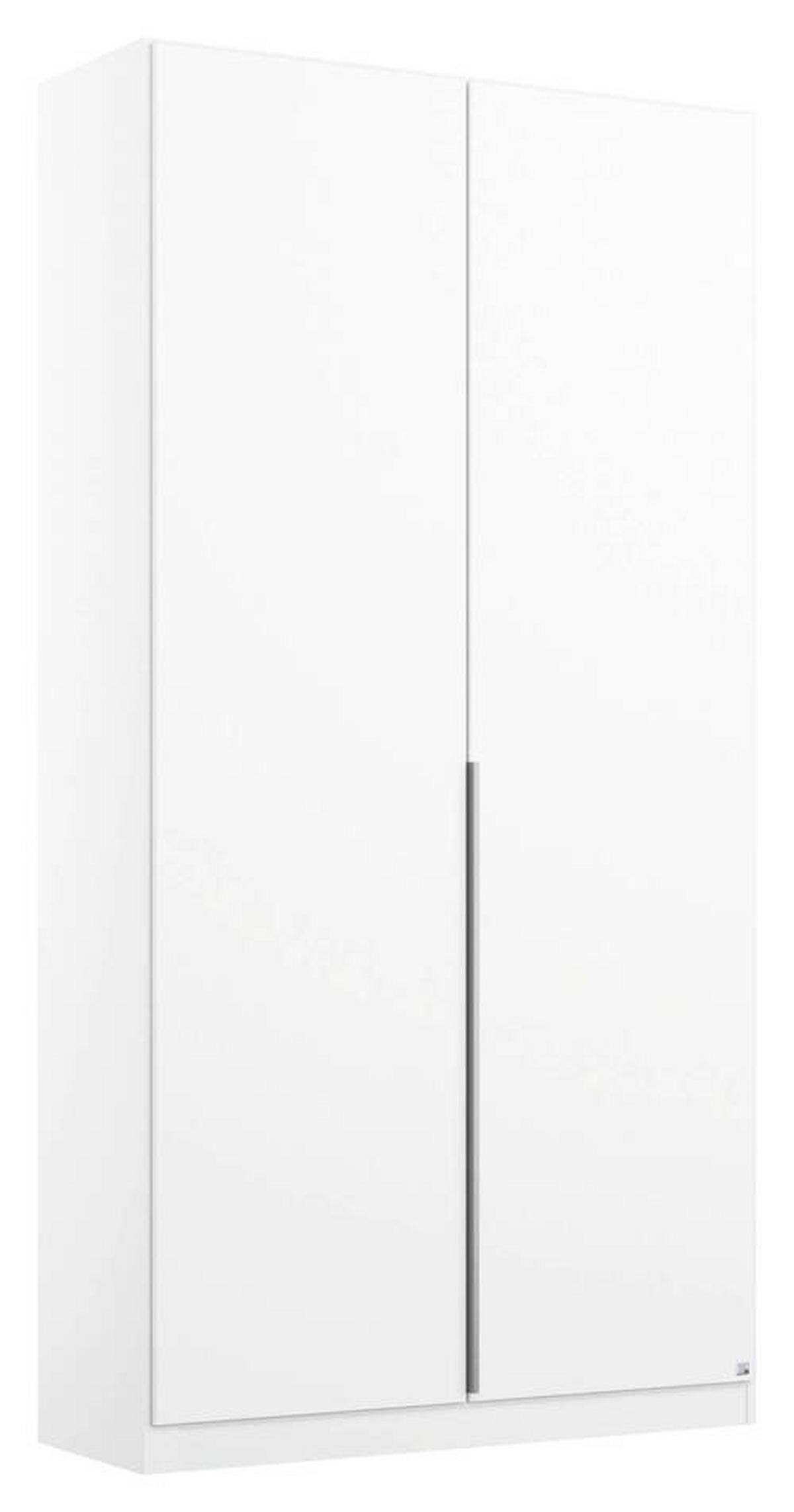 SKRIŇA S OTOČNÝMI DVERAMI, biela, 91/229/54 cm - biela/hliníková, Modern, kov/kompozitné drevo (91/229/54cm) - Rauch Möbel