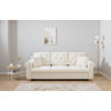SCHLAFSOFA in Chenille Creme  - Buchefarben/Creme, Design, Holz/Textil (240/94/98cm) - MID.YOU
