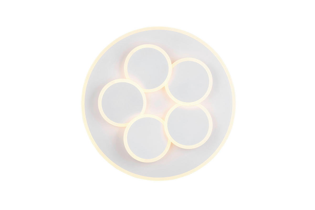 STROPNÍ LED SVÍTIDLO, 49/7,5 cm  - bílá, Design, kov (49/7,5cm) - Trio Leuchten